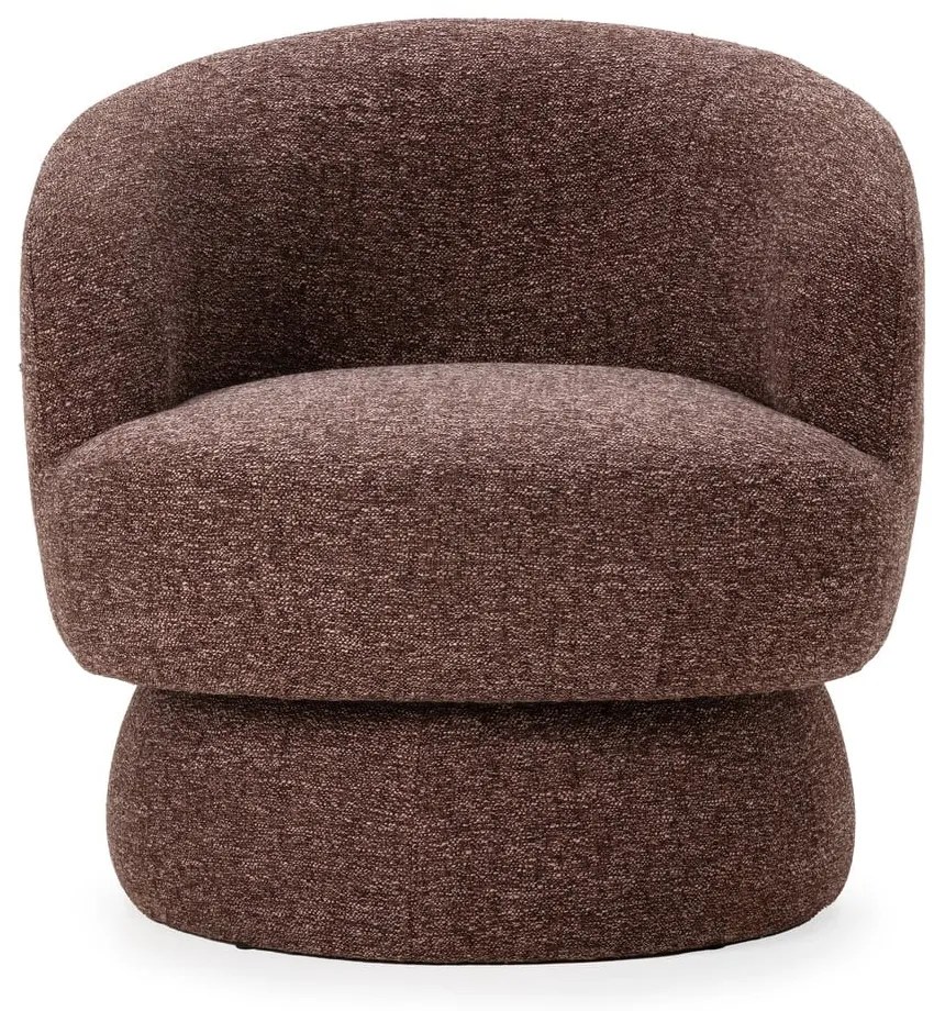 Лилаво/кафяво въртящо се кресло Dali – MOME