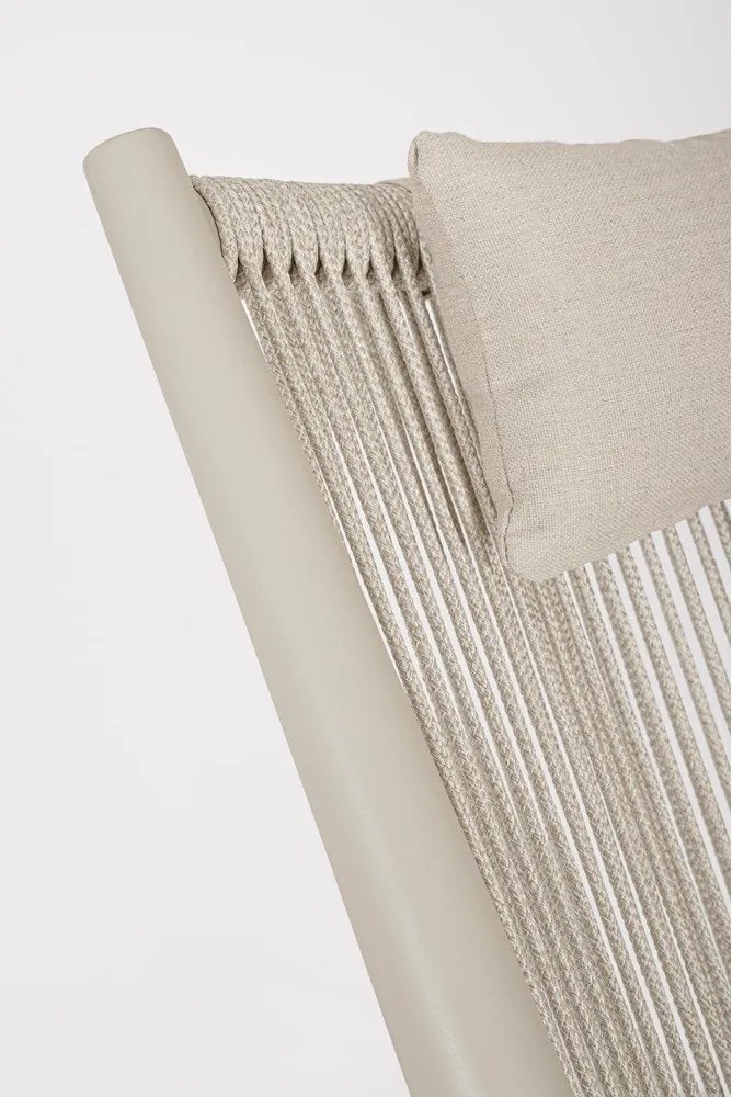 Бежов метален градински стол Aloha – Bizzotto