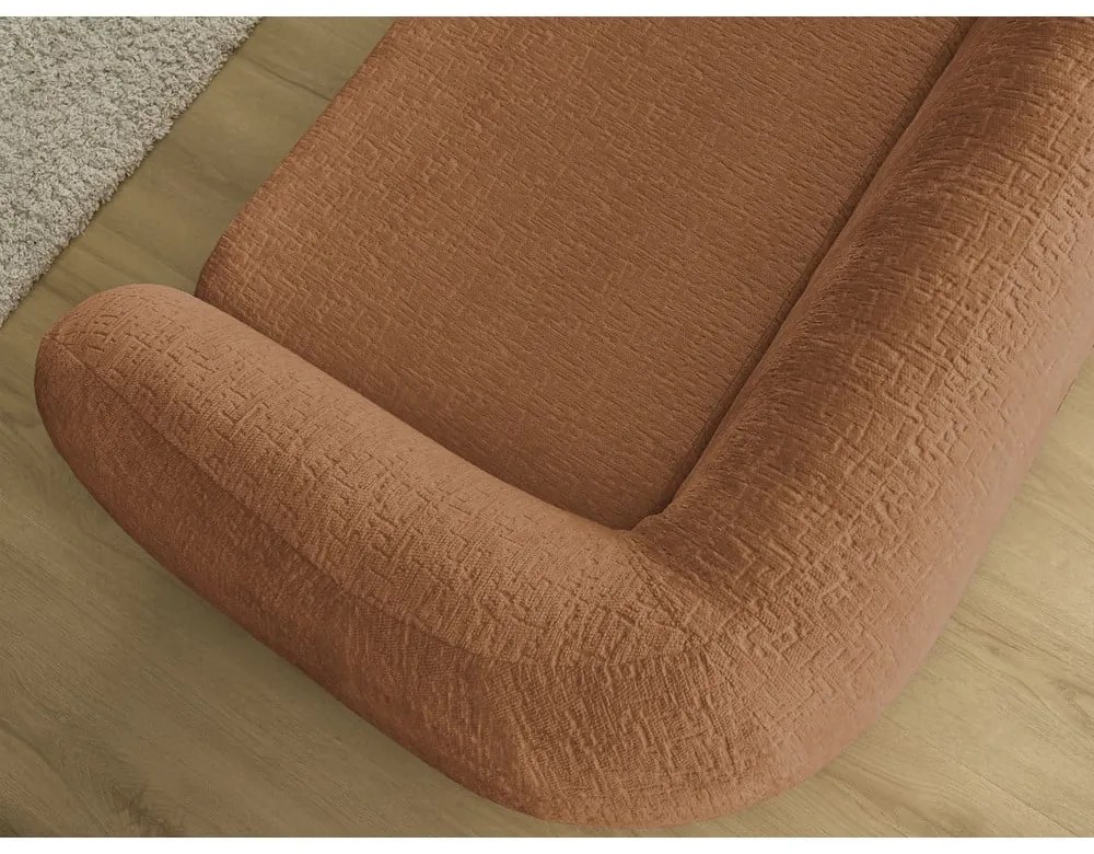 Шенилов сгъваем диван в тухлен цвят 228 cm Neyo – Bobochic Paris