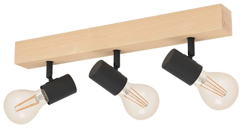 Осветително тяло за таван в черен и естествен цвят 5x48 cm TOWNSHEND 3 – EGLO