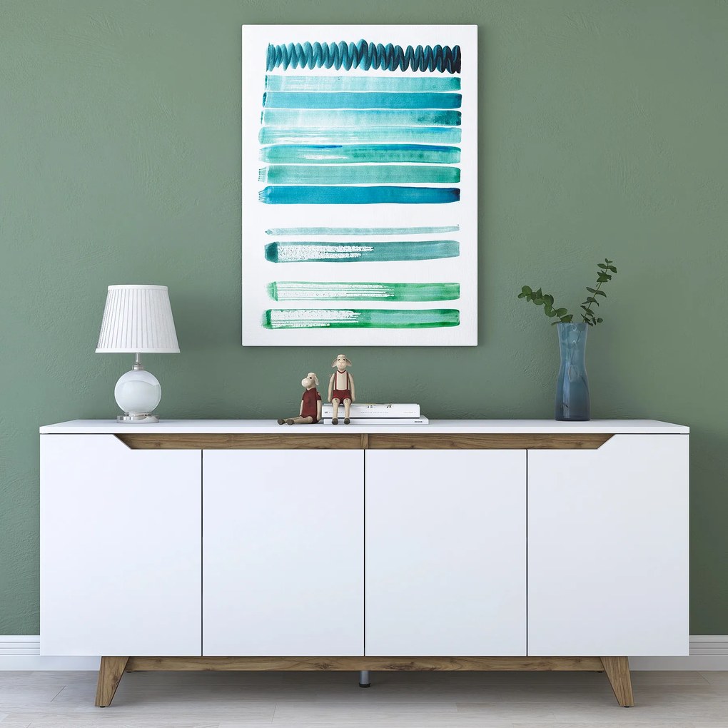 Конзола GD102, цвят Бял Орех