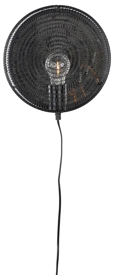 Черна стенна лампа Lea - White Label