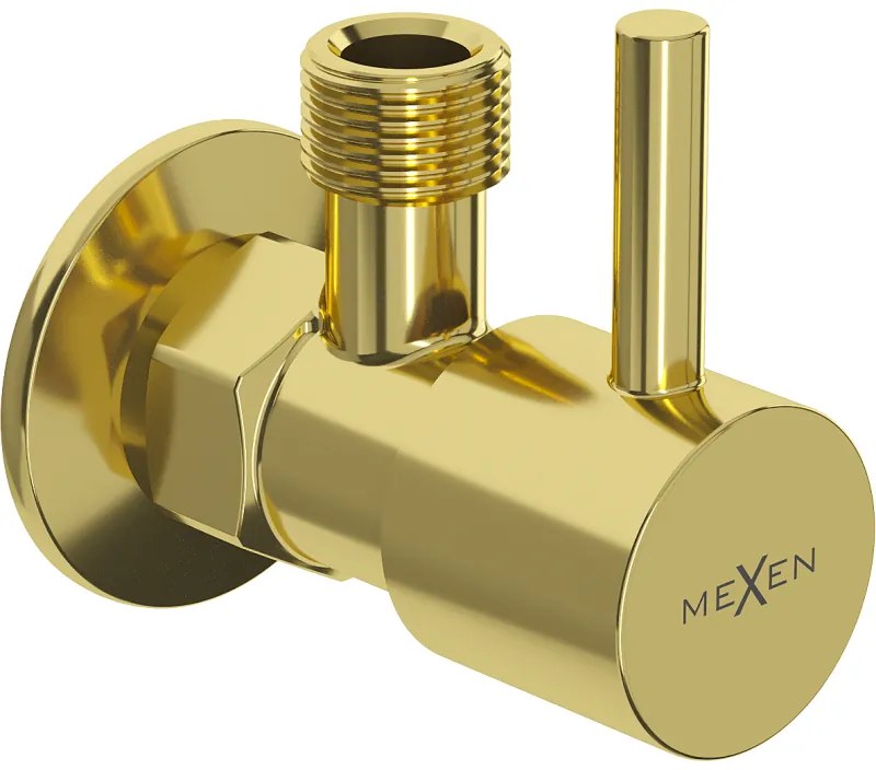 Mexen R1 ъглов вентил за батерия 1/2"x3/8", златист - 79970-50