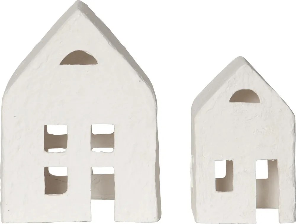 Бяла коледна светлинна украса 2 бр. Plain – Star Trading