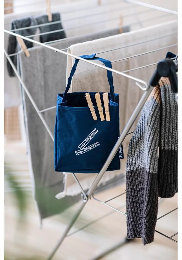 Синя кошница за закачане на дрехи Peg - Wenko