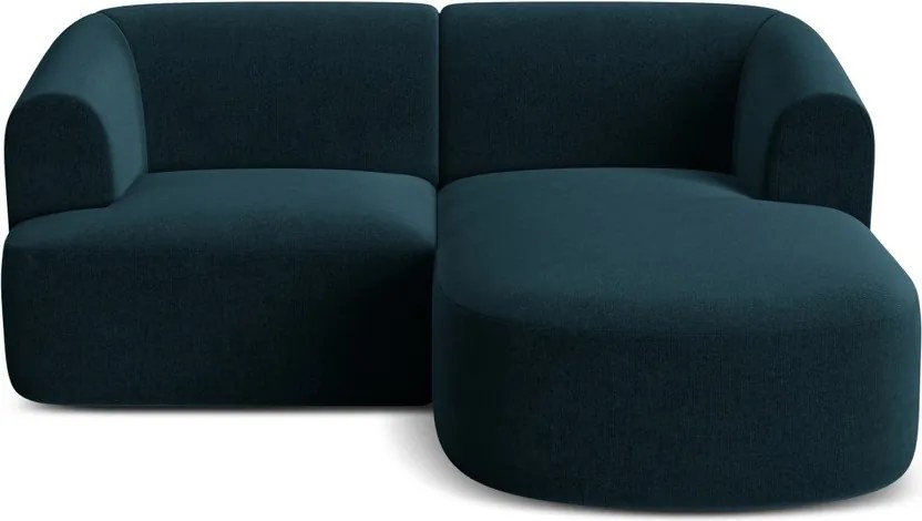 Кадифен ъглов диван в петролен цвят (десен ъгъл) Campi – Cosmopolitan Design