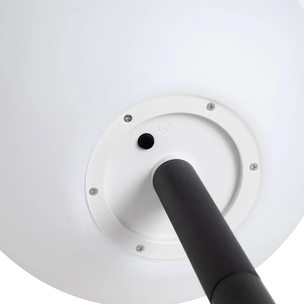 Външна лампа бяла 30 см с LED IP44 Solar RGBW - Ludger