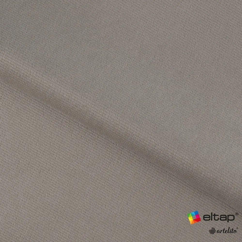 Светлокафяв кадифен разтегателен ъглов диван с място за съхранение (ляв ъгъл L форма) Barea – ELTAP