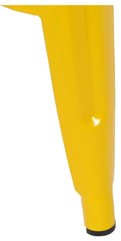 Жълти метални бар столове в комплект 2 бр. (височина на седалката 61 cm) – Ixia