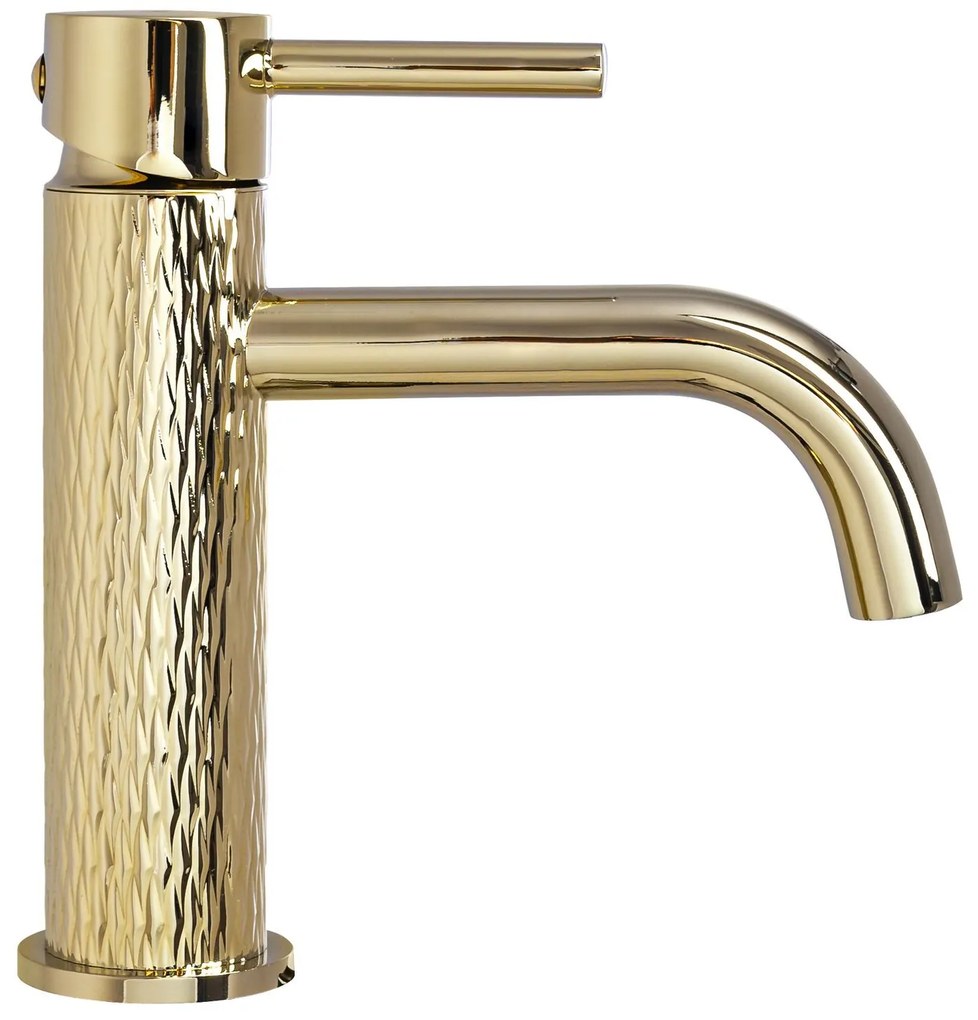 Смесител за мивка Rea Lungo Art Gold Low