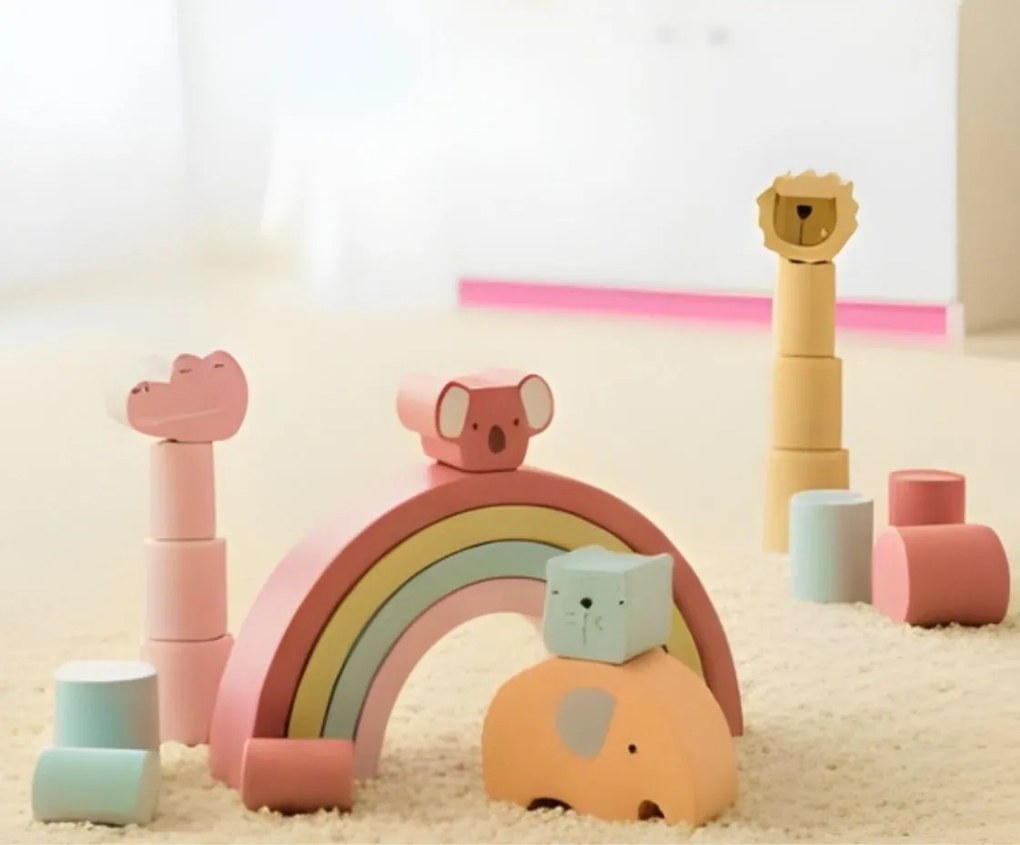 Детски комплект с блокчета Joyland Animal Blocks