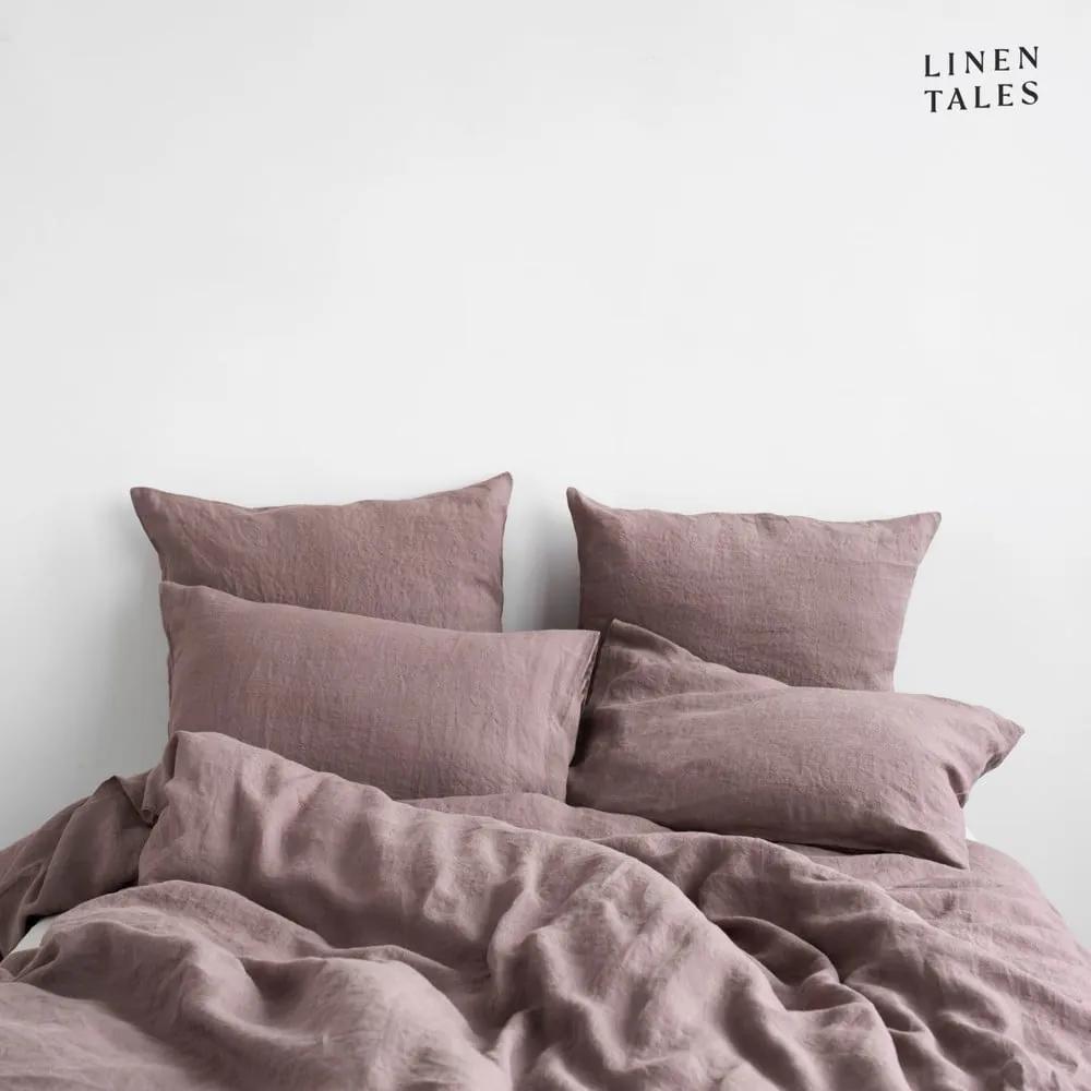 Розово спално бельо спално бельо за единично легло 135x200 cm - Linen Tales