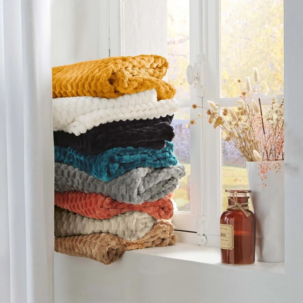 Черно одеяло от микрофланела 125x150 cm Mini Frosty – douceur d'intérieur