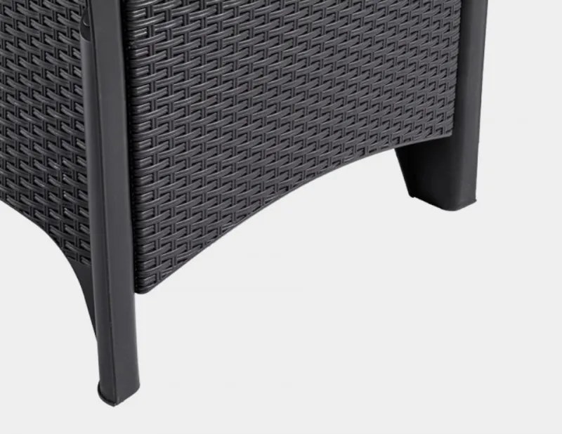 Комплект градински мебели в черно