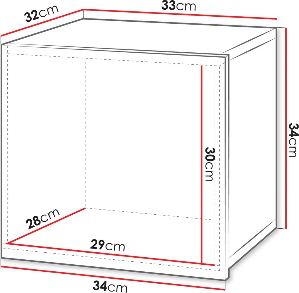 Стенно шкафче Calabrini мини-Кашмир