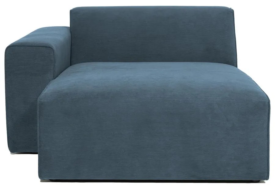 Син модулен диван от рипсено кадифе (ляв ъгъл) Sting – Scandic