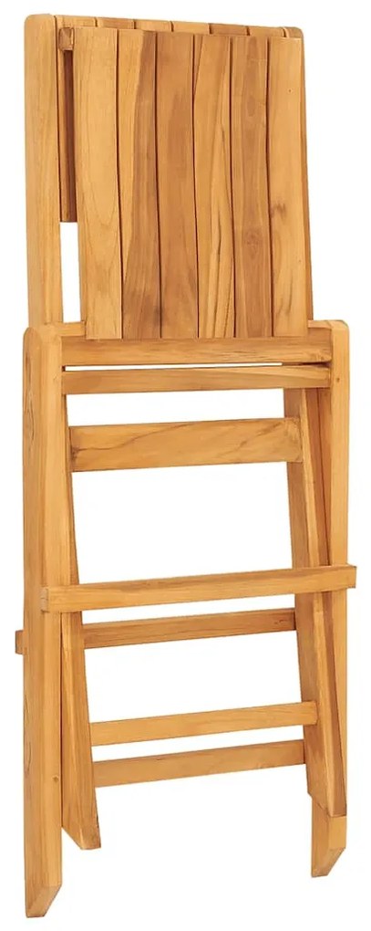 3155058 vidaXL Сгъваеми градински столове, 4 бр, 47x61x90 см, тик масив