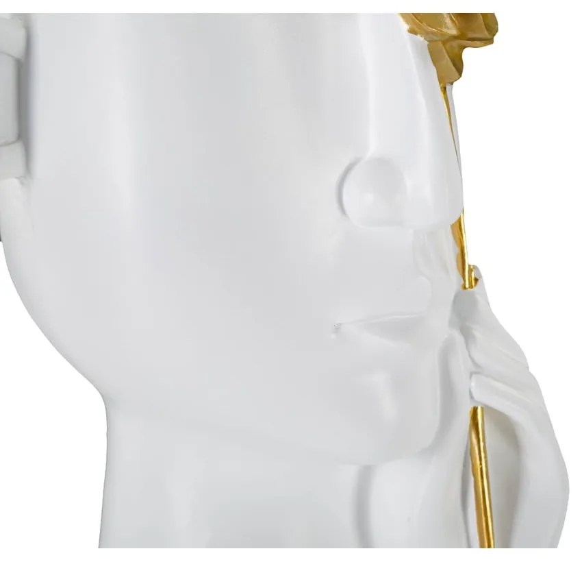 Бяла ваза от полирезин 27 cm Fiore - Mauro Ferretti