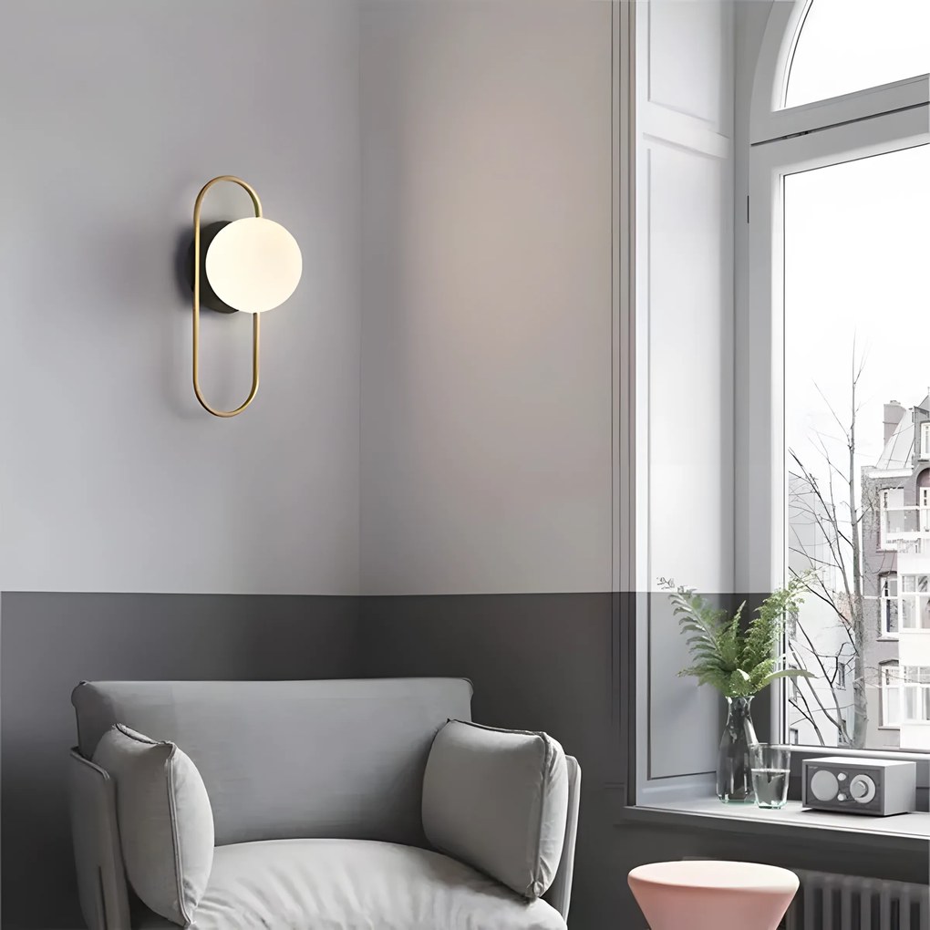 Аплик APP1756-1W BRUSH GOLD WHITE