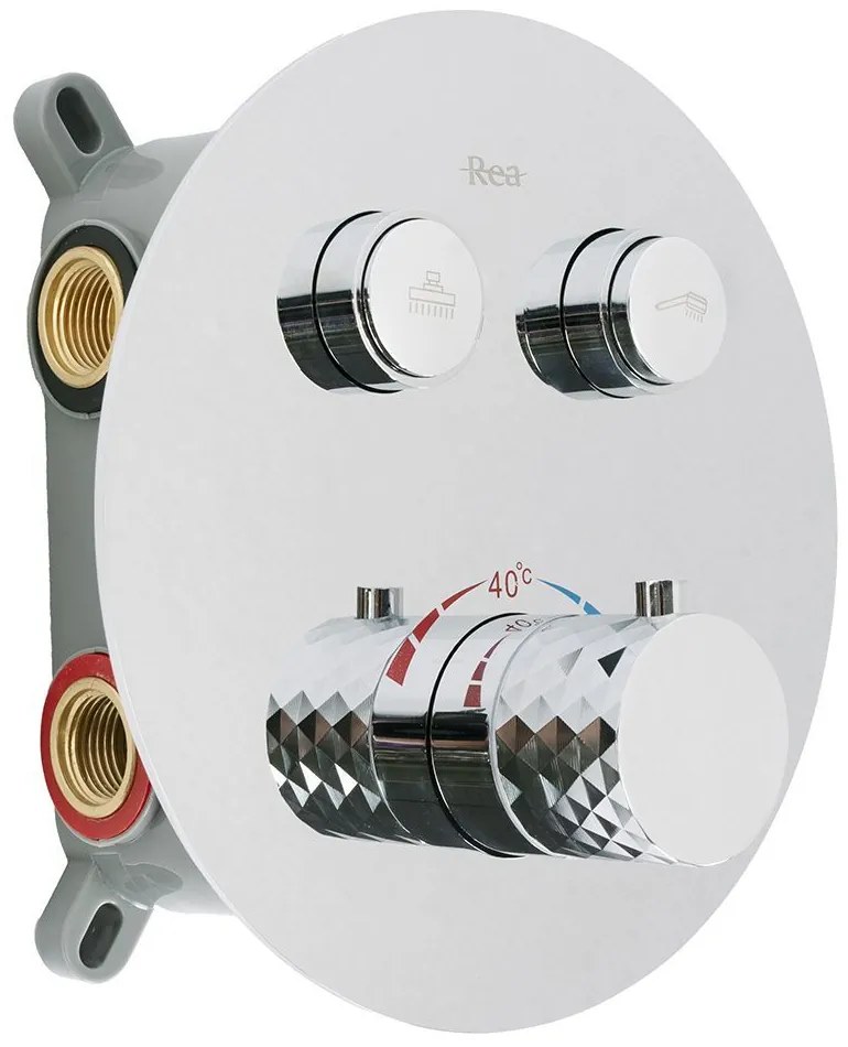 Душ система за вграждане Rea Lungo Diamond Chrom + BOX