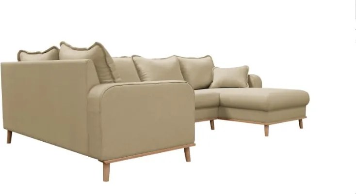 Бежов ъглов диван (десен ъгъл) Beata - Ropez