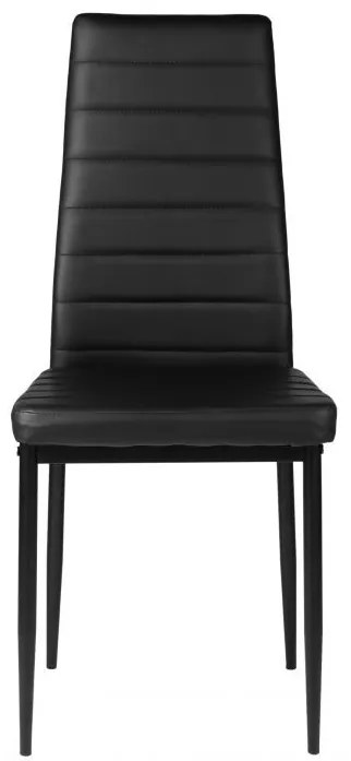 Комплект от 4 елегантни стола в черно с непреходен дизайн