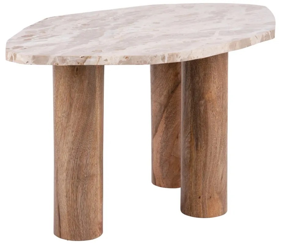 Масичка за кафе с мраморен плот 50x75 cm Organic - Leitmotiv