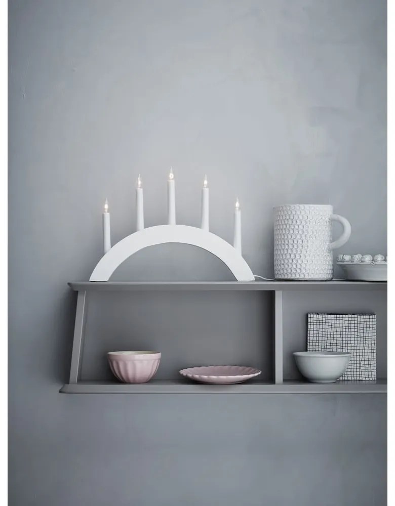 Бял свещник, дължина 40 cm Atle - Markslöjd