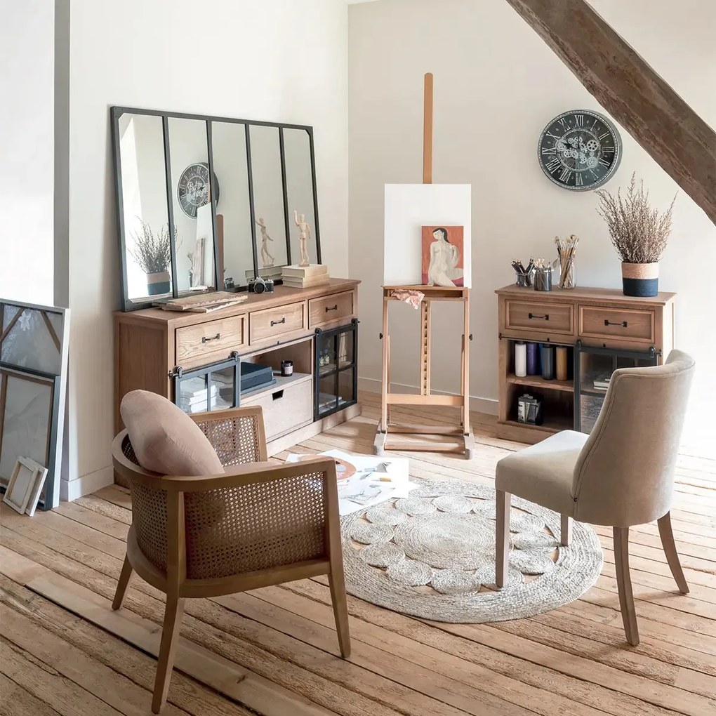 Трапезен стол atmosphera Livia, Шенил - Бежов