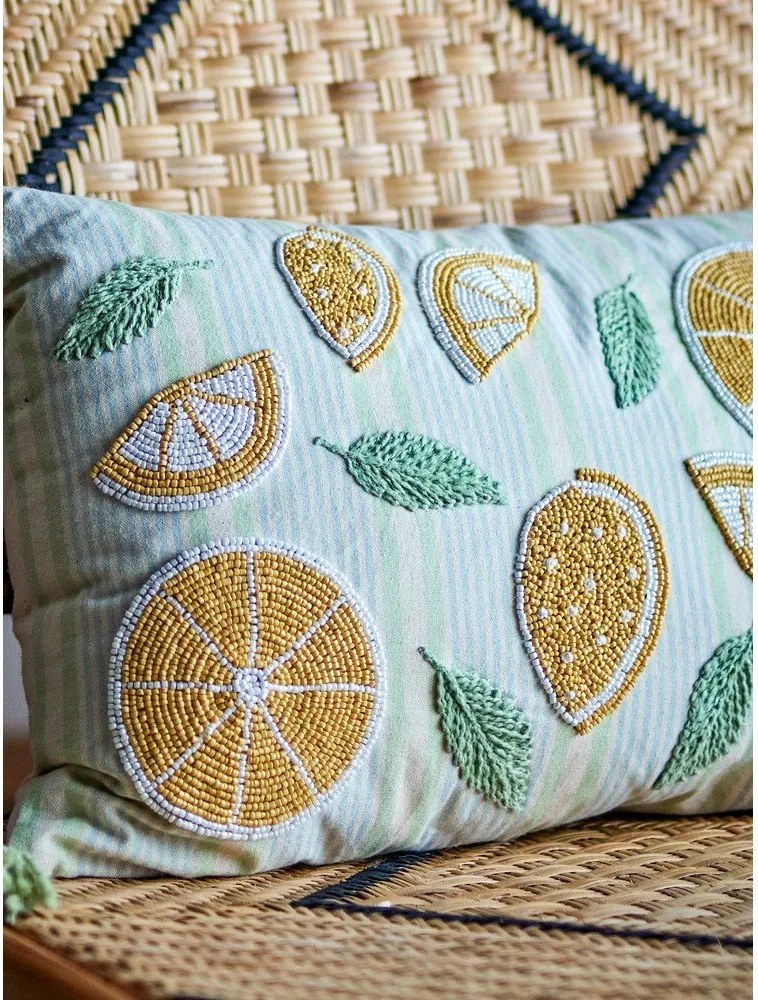 Памучна декоративна възглавница 35x50 cm Lemon – Bloomingville