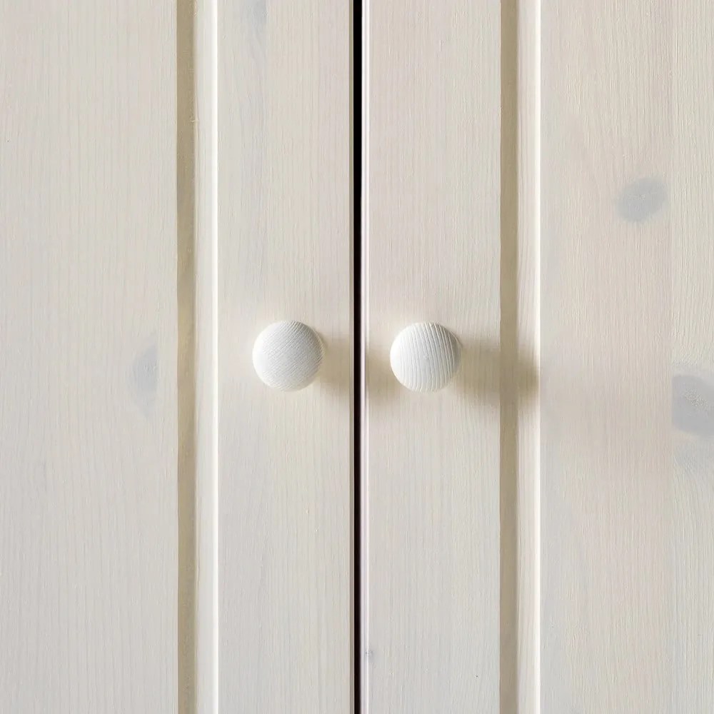 Бял гардероб от масивен бор 65x180 cm Anita – Støraa