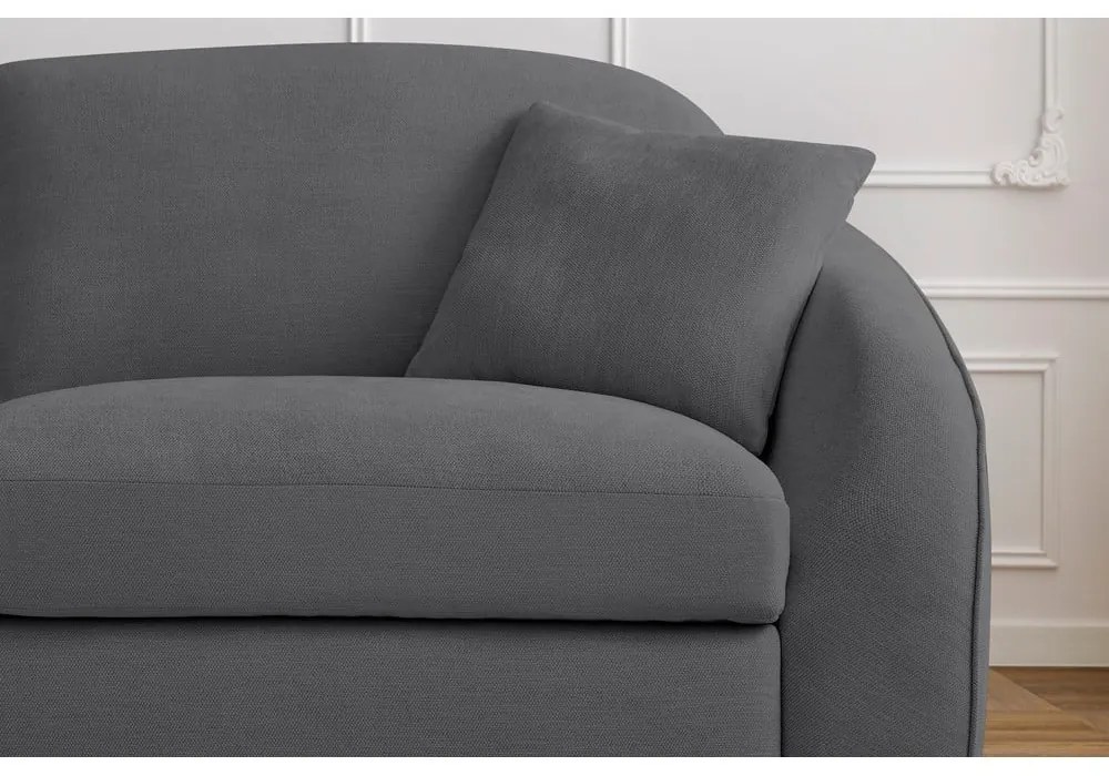 Тъмносив разтегателен диван 235 cm Cezanne – Bobochic Paris