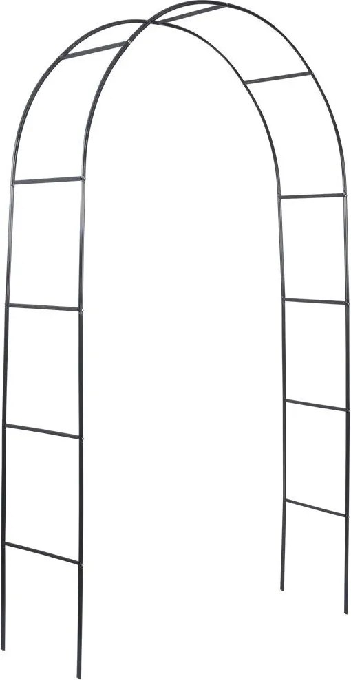Градинска арка за увивни растения, метална, 145x38x235см