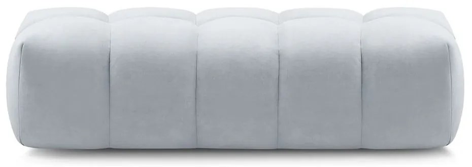 Светлосива табуретка за крака Mont-Blanc - Bobochic Paris