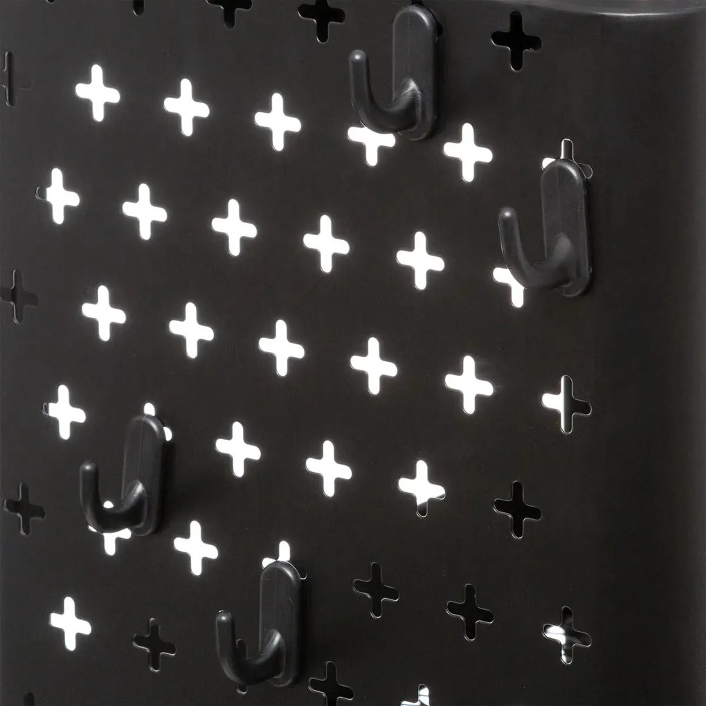 Кухненска количка 5five, Черен, Метал, Перфорирана