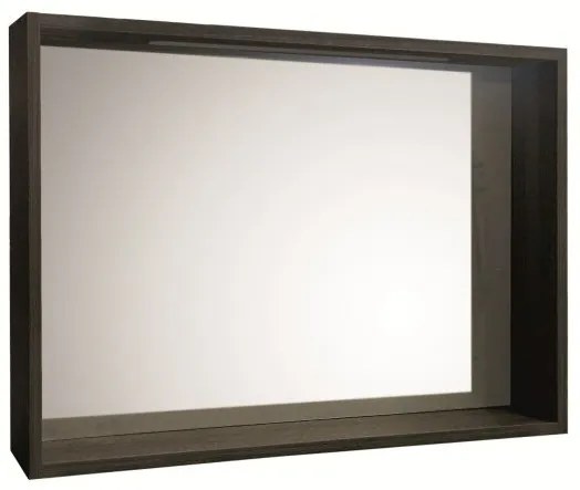 LED огледало за баня с рамка от шперплат, 60х90см, Inter Ceramic, ICMC 6012-90