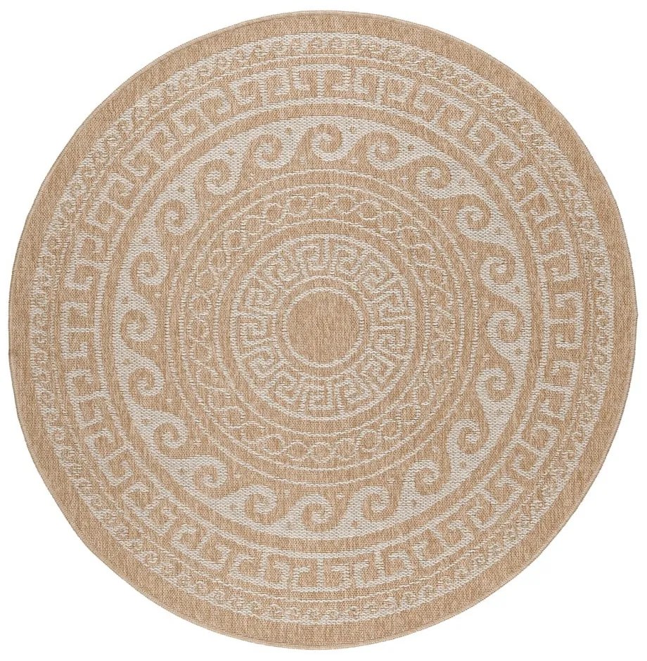 Бежов кръгъл външен килим ø 160 cm Comilla – Ayyildiz Carpets