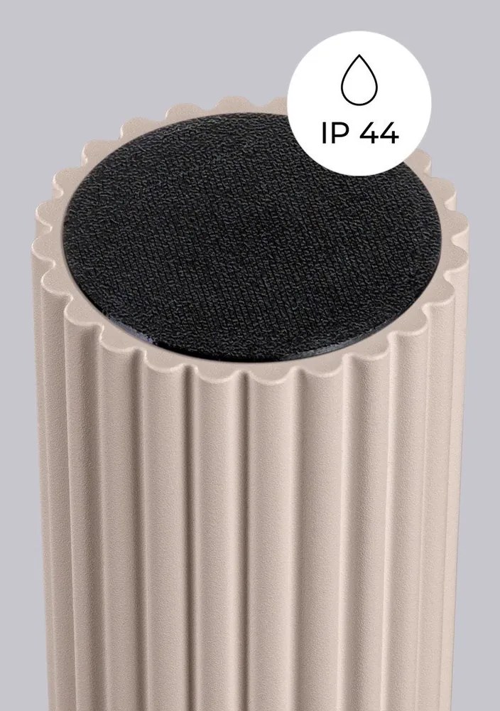 Кафяво-сиво осветително тяло за таван със стъклен абажур ø 12 cm Orbital – Sollux