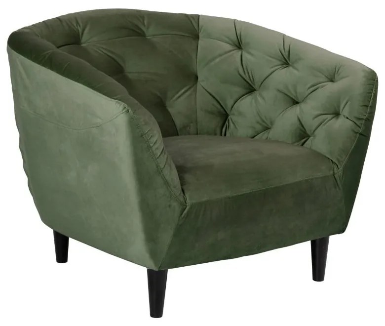 Фотьойл от зелено кадифе Ria - Actona