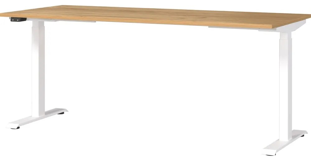 Работна маса с електрическо регулиране на височината с дъбов плот 80x180 cm Jet – Germania
