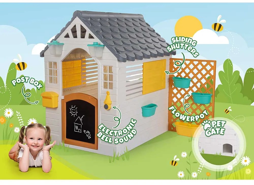 DOLU Градинска къща с ограда GARDEN PLAYHOUSE