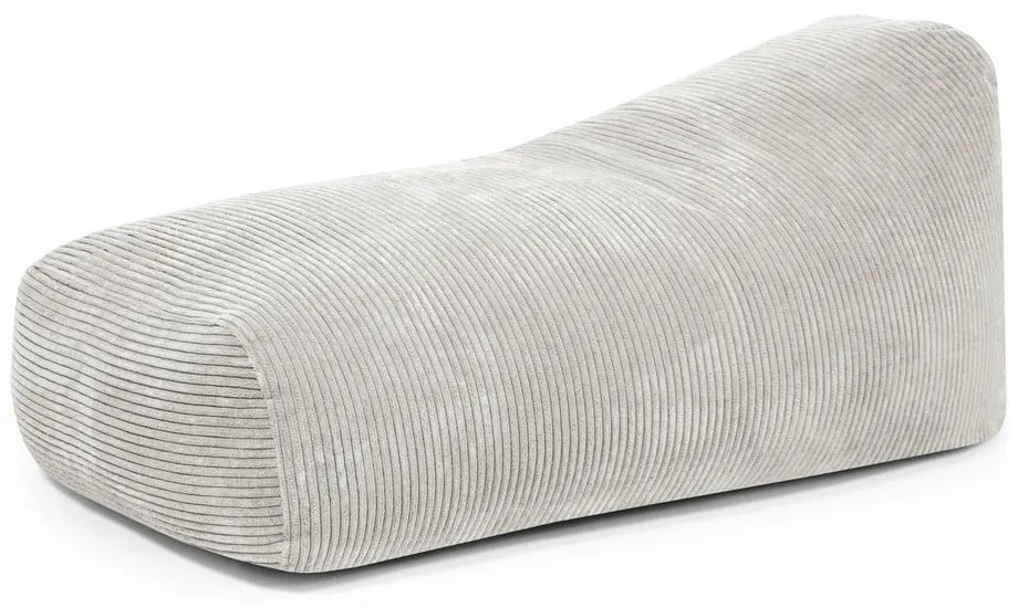 Кремав пуф от рипсено кадифе Snug 130 – SLOWDOWN