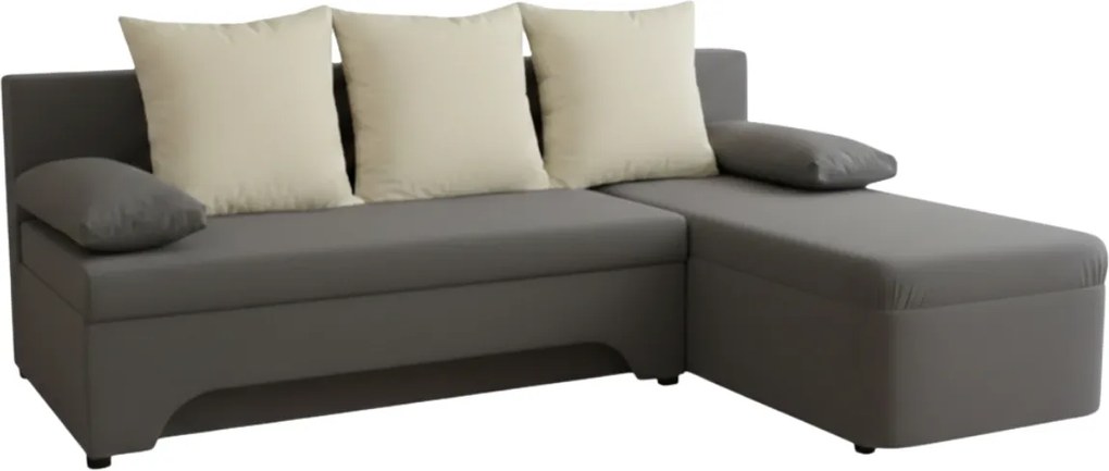 Ъгъл диван Lamor-Gray - White