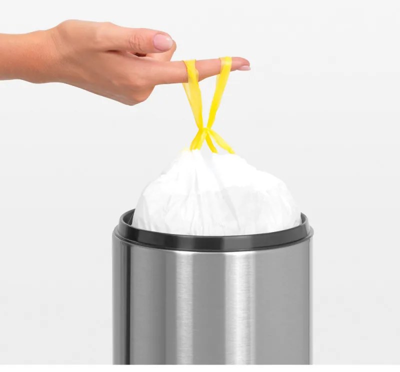 Кош за боклук Brabantia Touch Bin 647217, 3 л, Плавно и безшумно отваряне, Стенен монтаж, Устойчив на пръстови отпечатъци, Инокс
