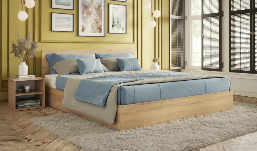 Комплект спалня Изи 164/190 + 2бр. нощен шкаф Изи