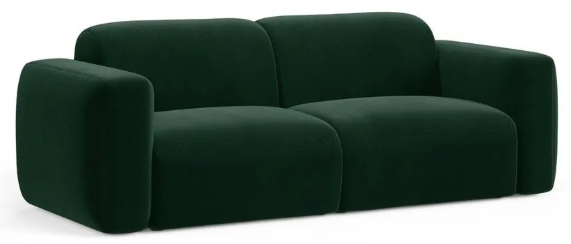 Тъмнозелен кадифен диван 220 cm Strino – Cosmopolitan Design