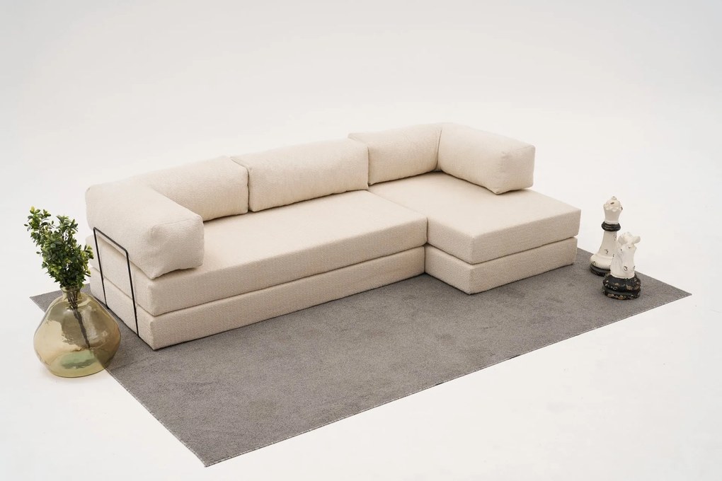 Ъглов диван Comfort, цвят Кремав