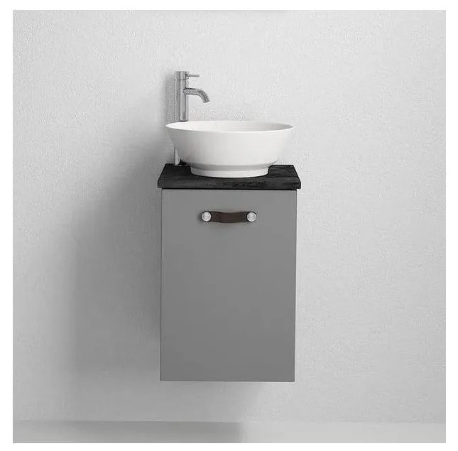 Шкаф за баня с мивка TAARNHOLM, сив