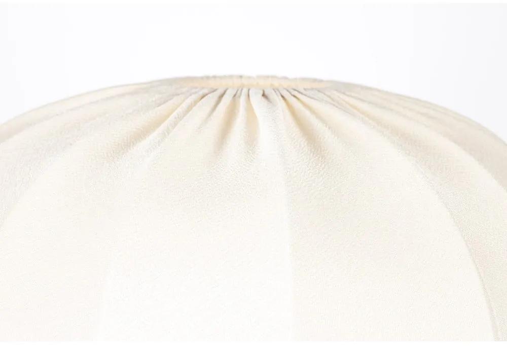 Бяла подова лампа с текстилен абажур (височина 160 cm) Shem - White Label