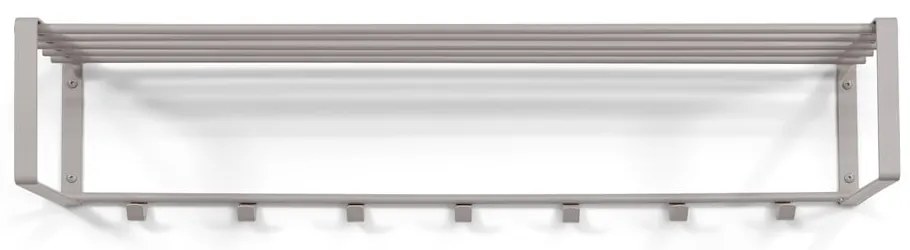 Кафяво-сива метална стенна закачалка с рафт 100 cm Rex – Spinder Design